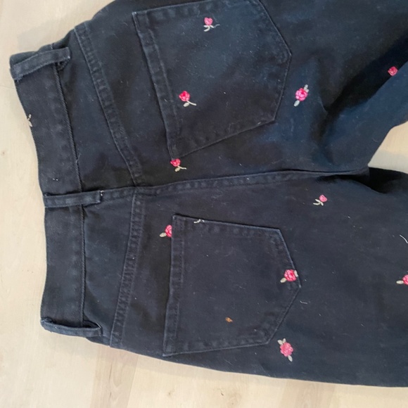 Pacsun embroidered floral black mom jean sz.23 - Picture 3 of 3